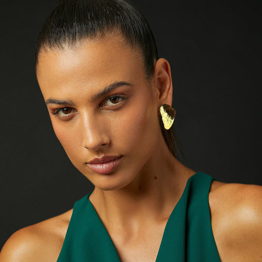 OSHI MITTLERE GOLD-OHRRINGE