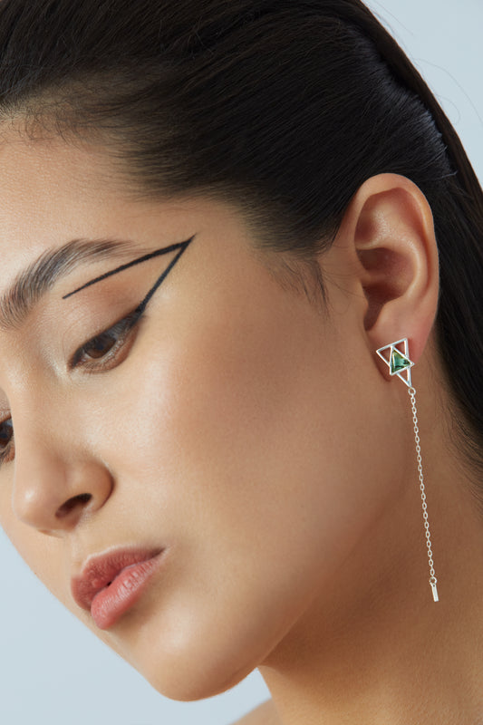 UNCU OHRRINGE ANDEAN OPAL