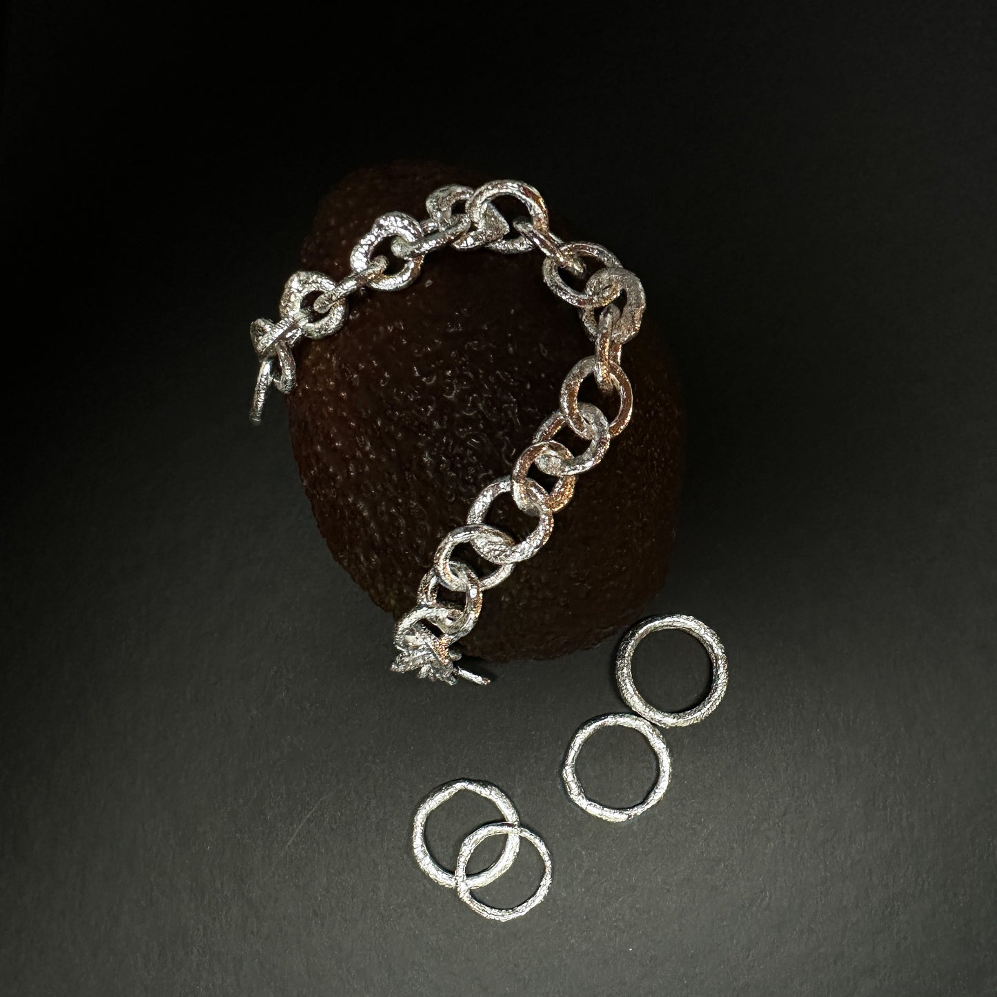 INCHATO BOLD SILBERARMBANDKETTE